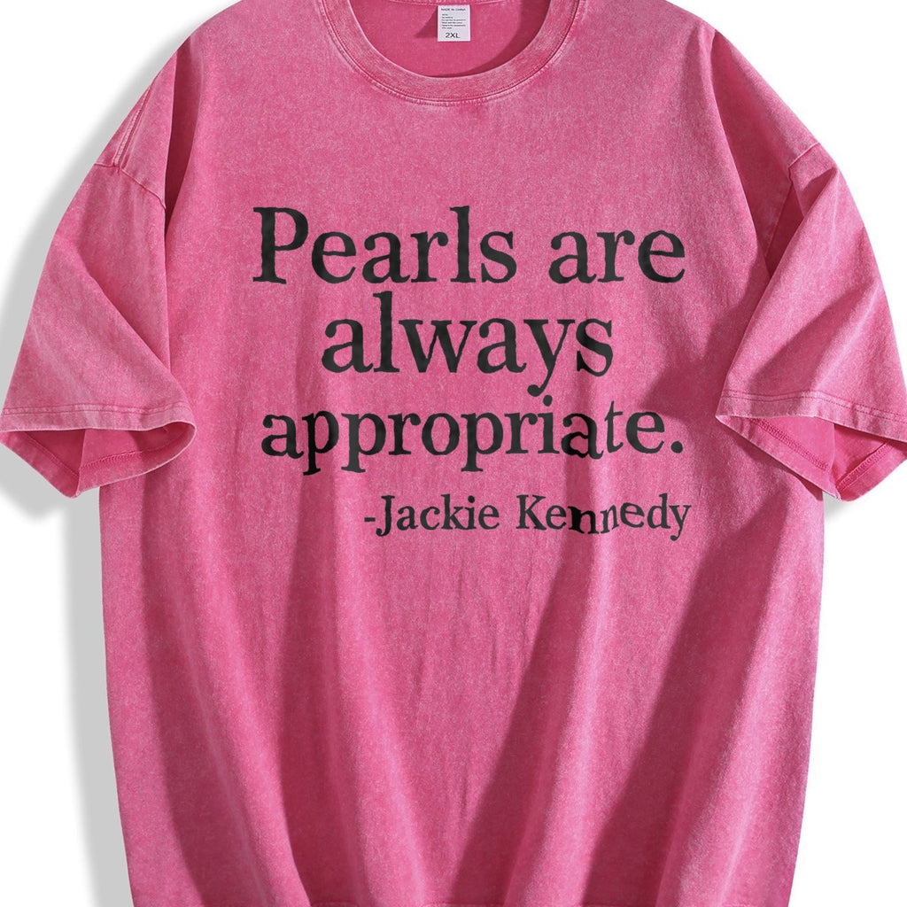 Letter Pearl Summer Vintage Washed T-Shirt product image 7