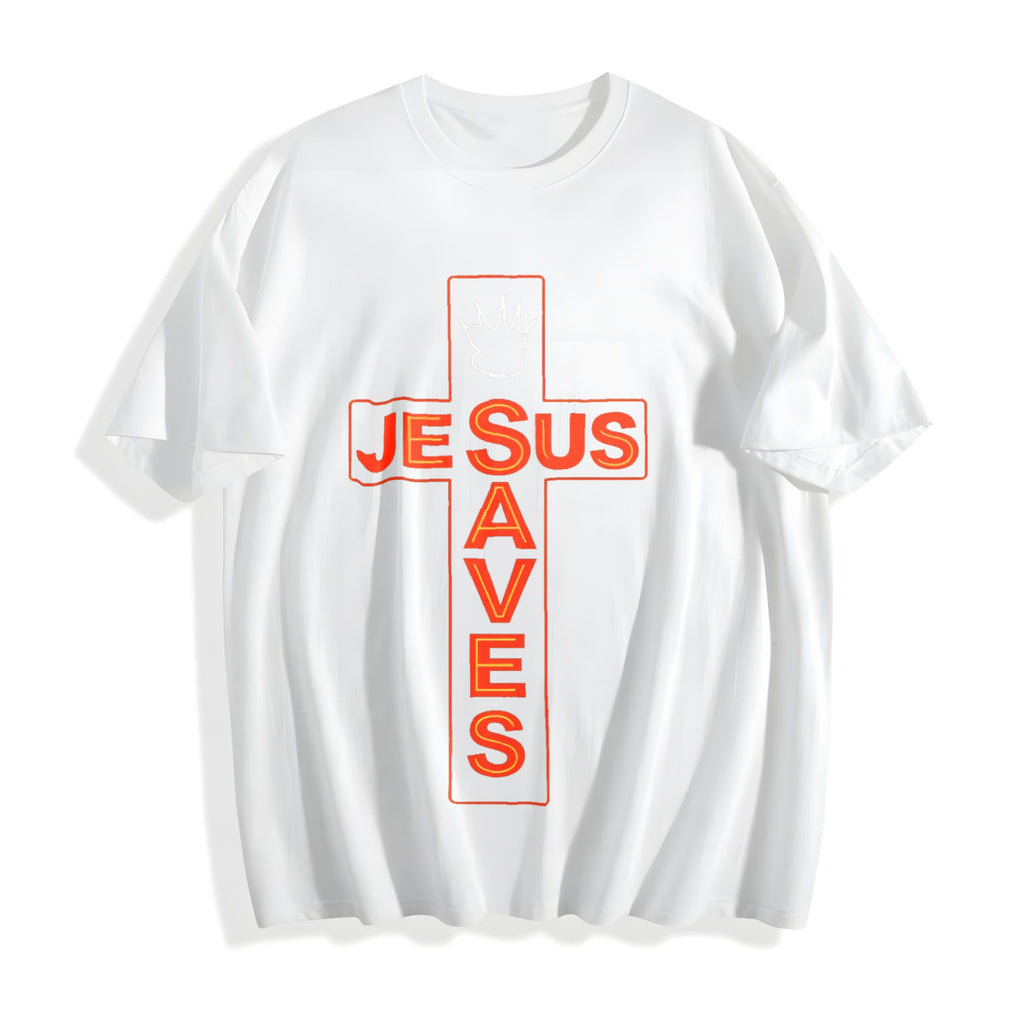 Jesus Saves Cotton T-Shirt product image 2