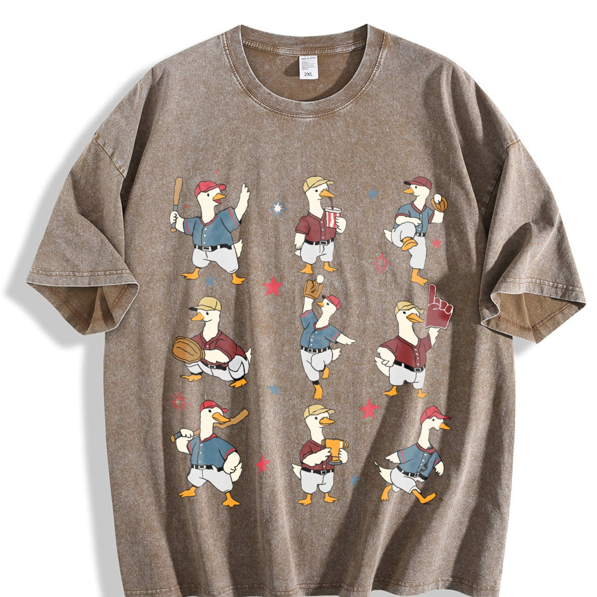 Silly Goose Baseball Vintage Washed T-Shirt product image 3