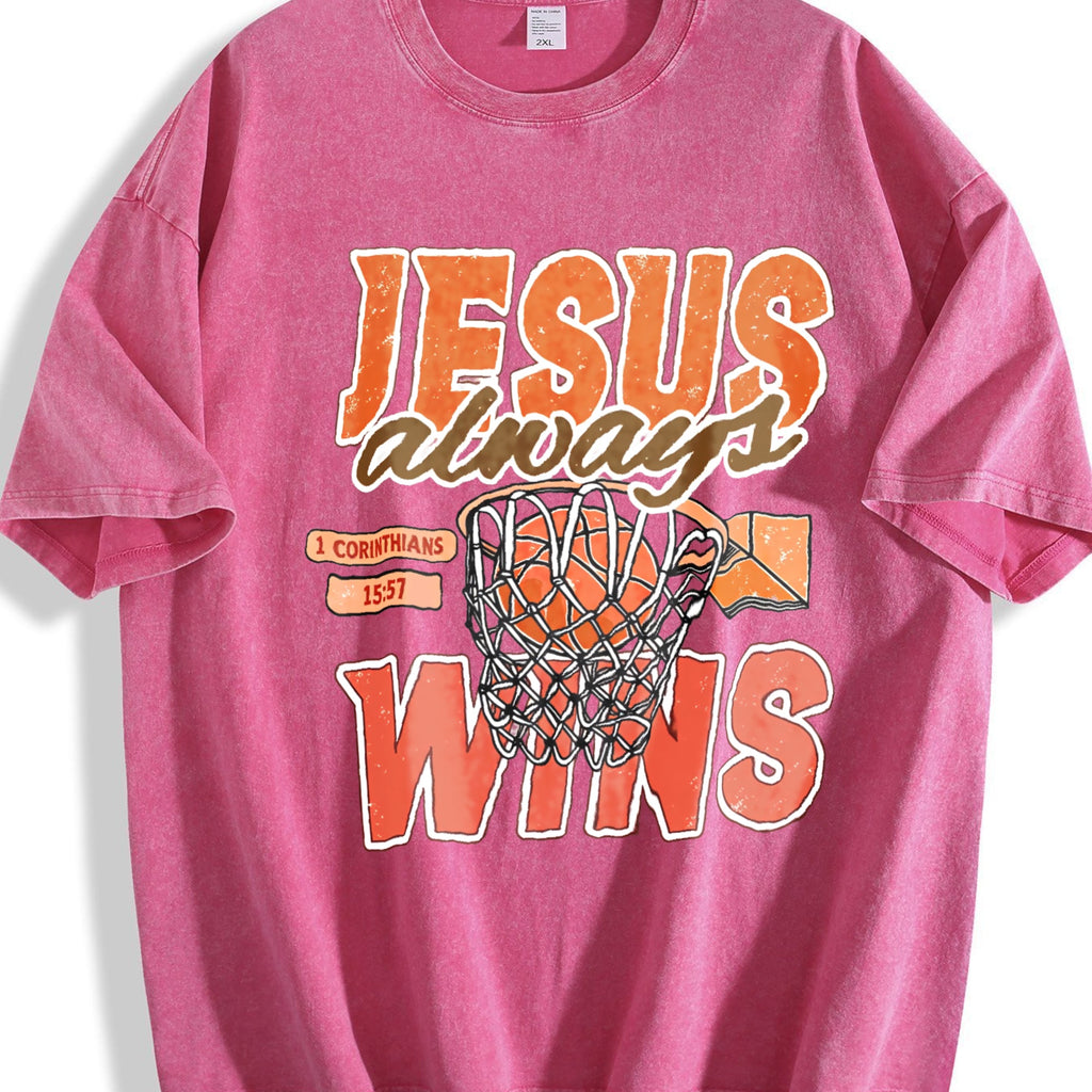 Always Wins Basketball Christian Faith Inspired Vintage product image 7