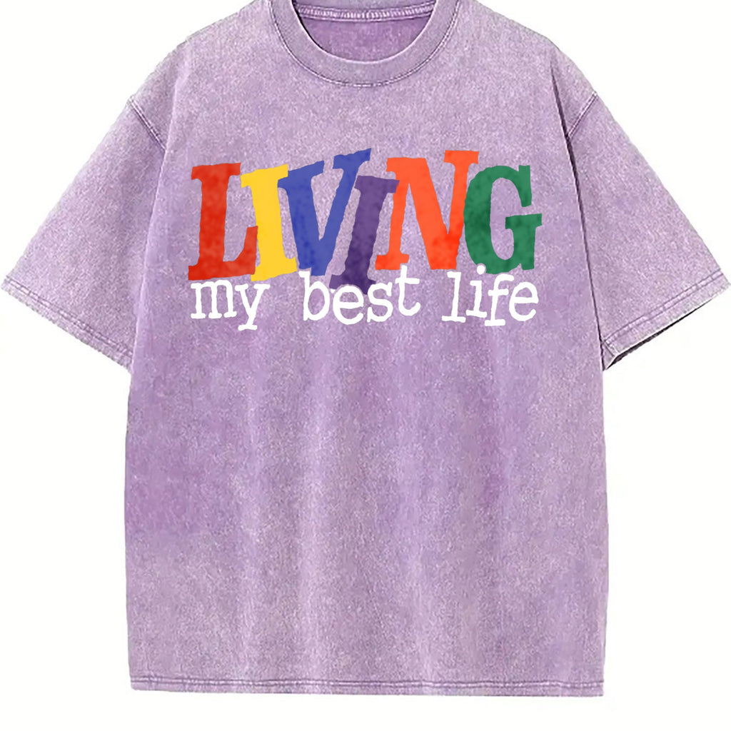 Living My Best Life Vintage Washed T-Shirt product image 6