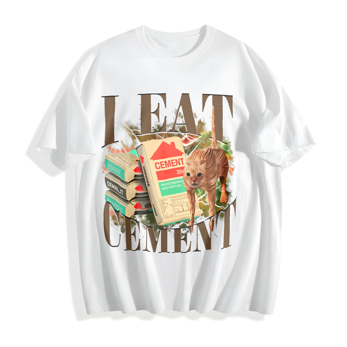 Meme I Eat Cement Funny Cotton T-Shirt product image 2