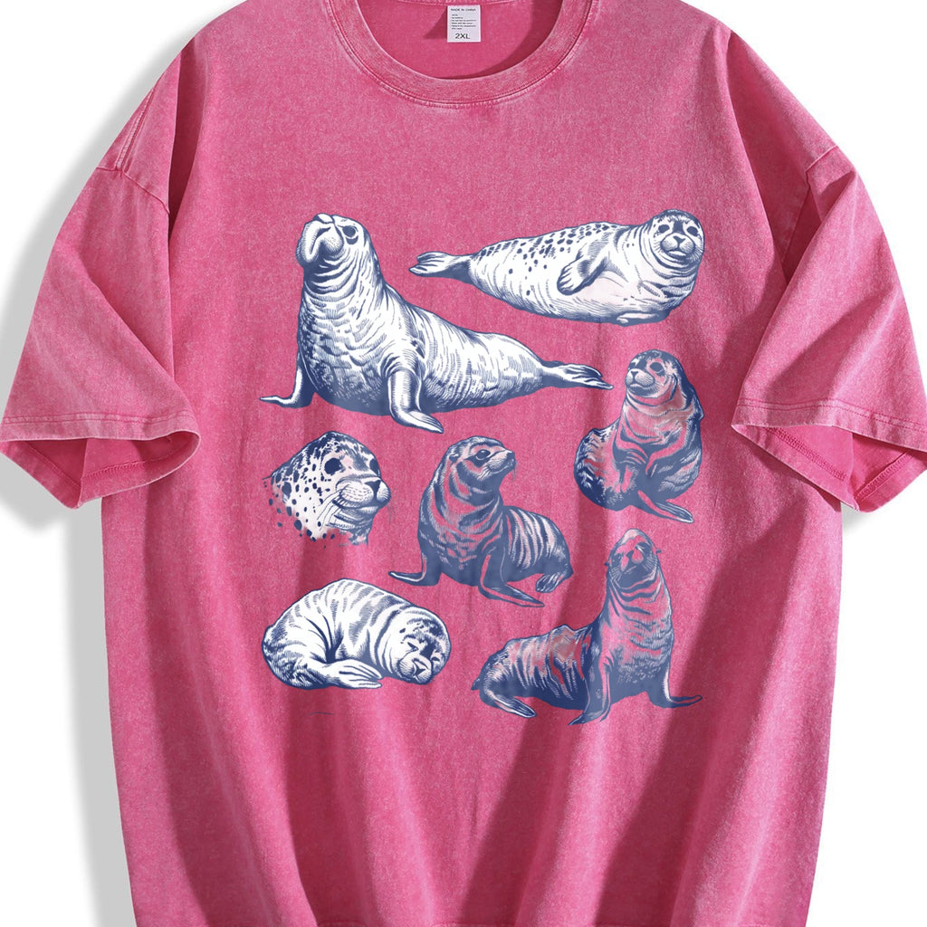 Seal 90s Tattoo Vintage Washed T-Shirt product image 7