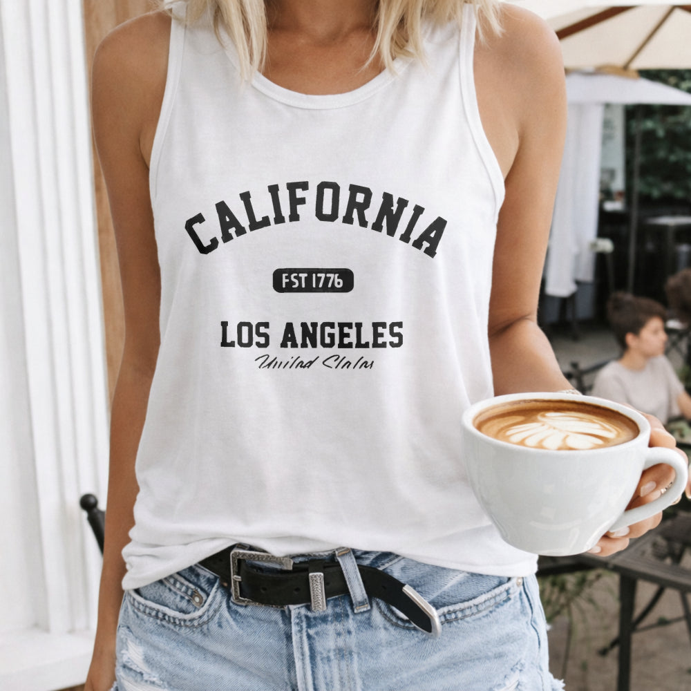 Easy California Letters Women's Tank Top
