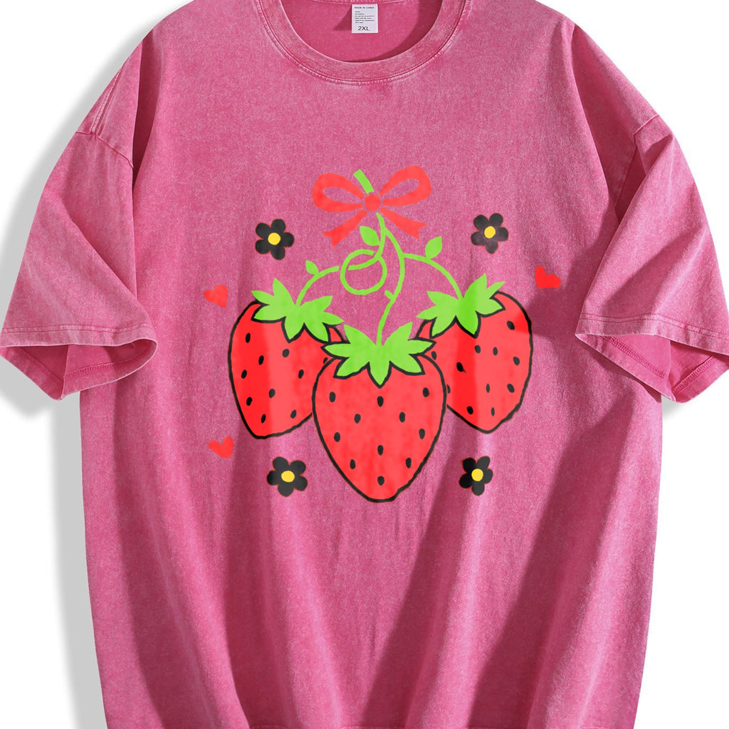 Short-sleeved Vintage Washed T-Shirt product image 7