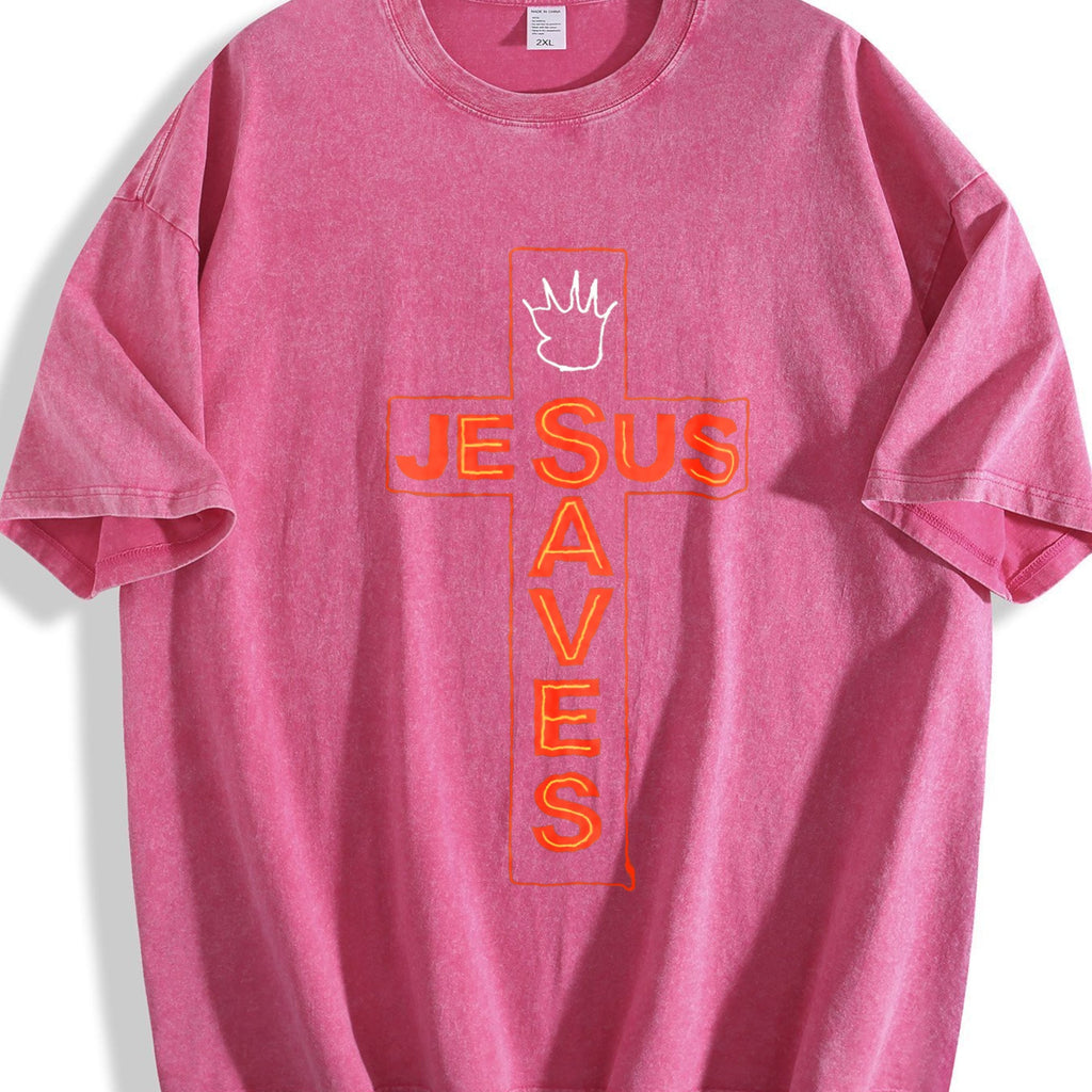 Jesus Saves Vintage Washed T-Shirt product image 5