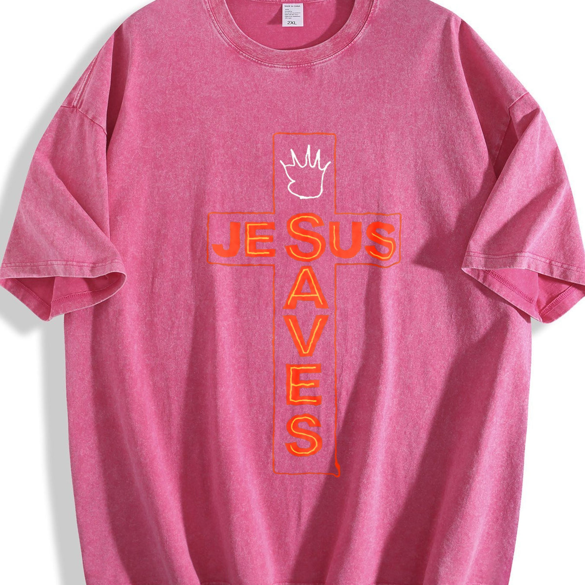 Jesus Saves Vintage Washed T-Shirt product image 5