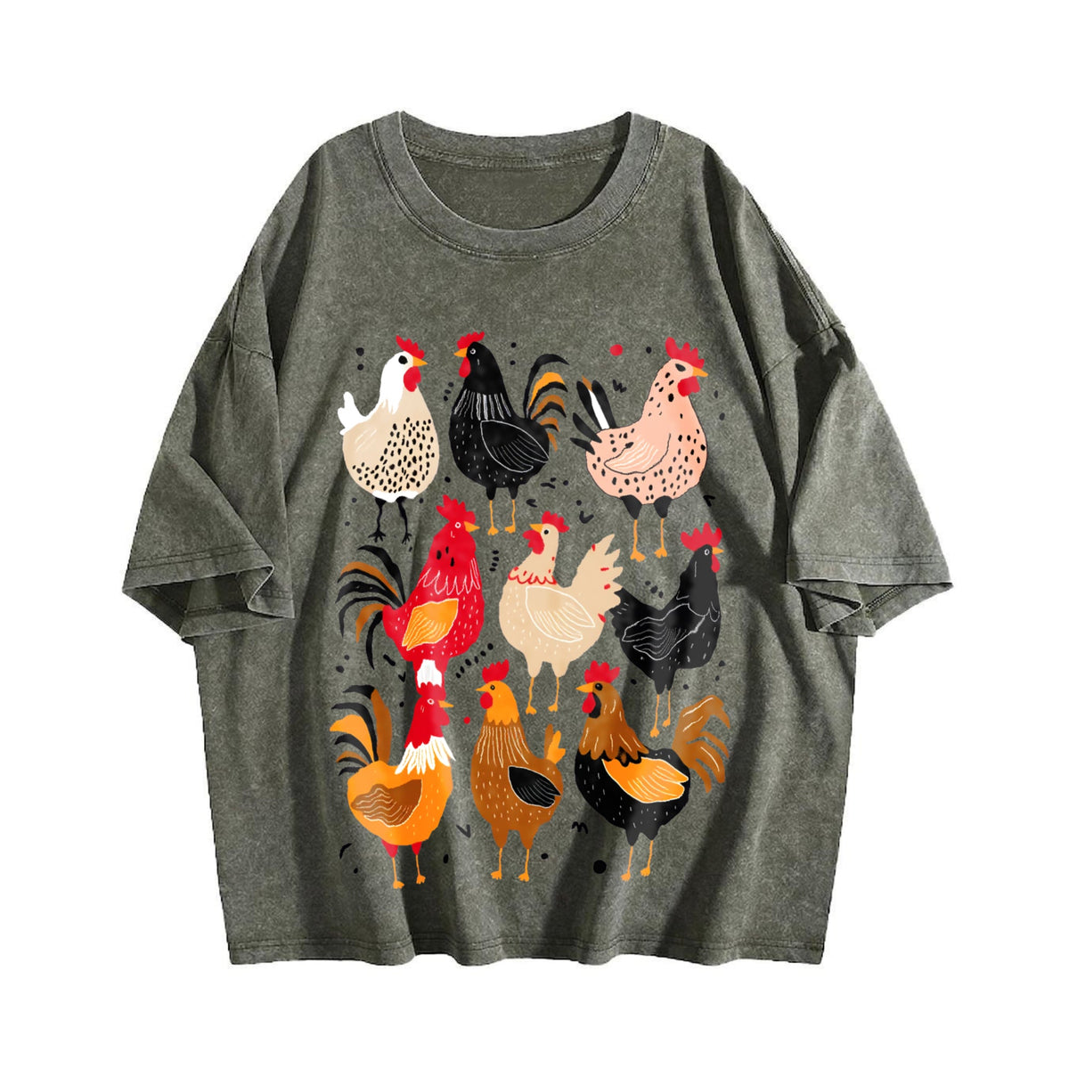 Chicken Vintage Washed T-Shirt product image 4