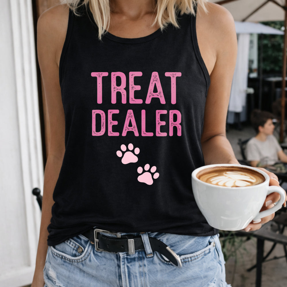 Treat Dealer Paw Prints Women's Tank Top
