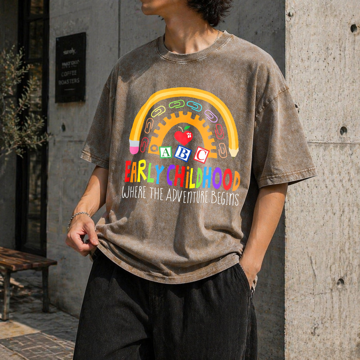 Early Childhood Teachers Vintage Washed T-Shirt product image 3