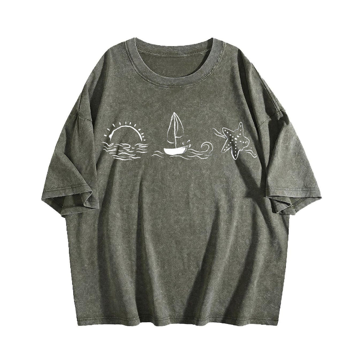 Ocean Sail 90s Vintage Washed T-Shirt product image 4