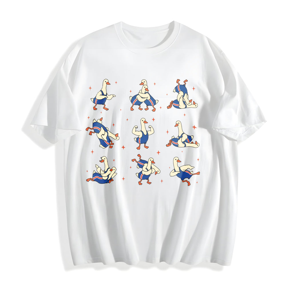 Wrestling Silly Goose Cotton T-Shirt product image 2