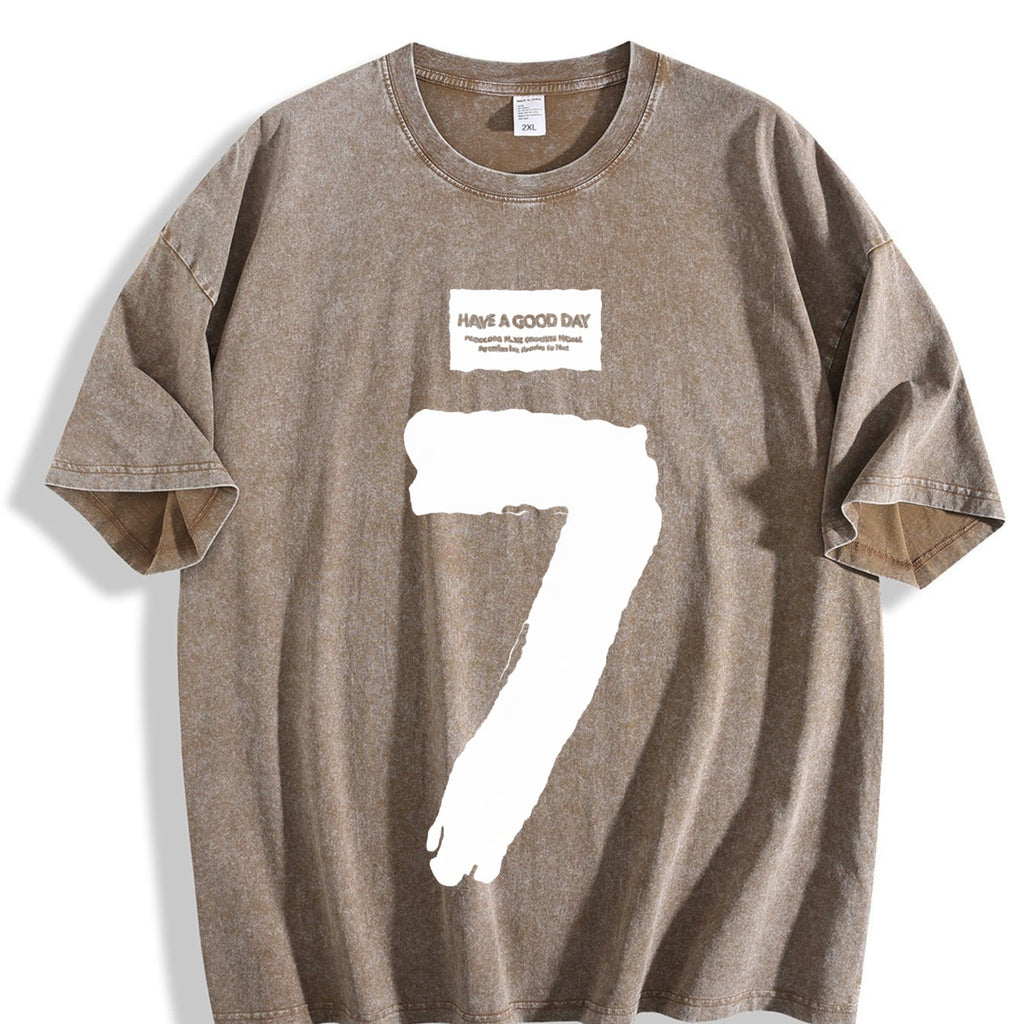 Have a Good Day Number 7 Vintage Washed T-Shirt product image 3