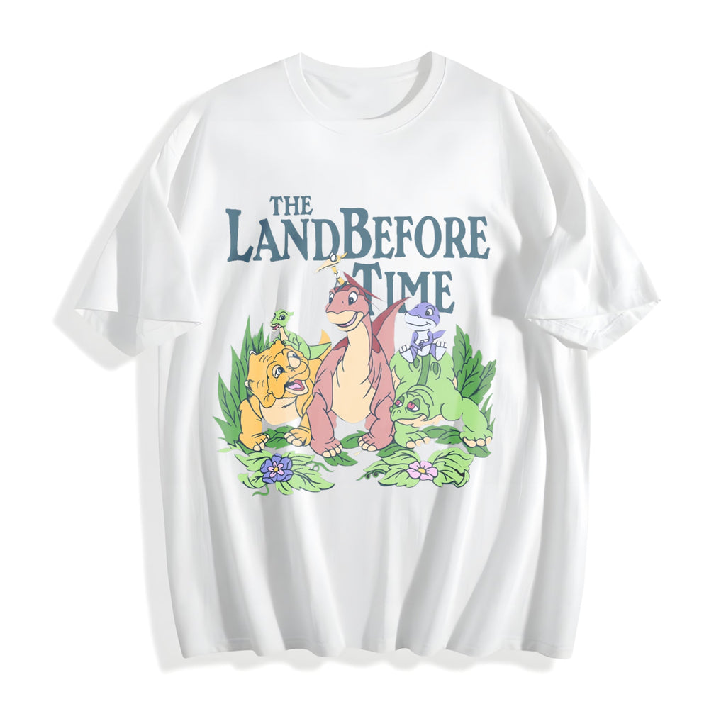 Land Before Time Pastel Dinosaur Friends Cotton T-Shirt product image 2
