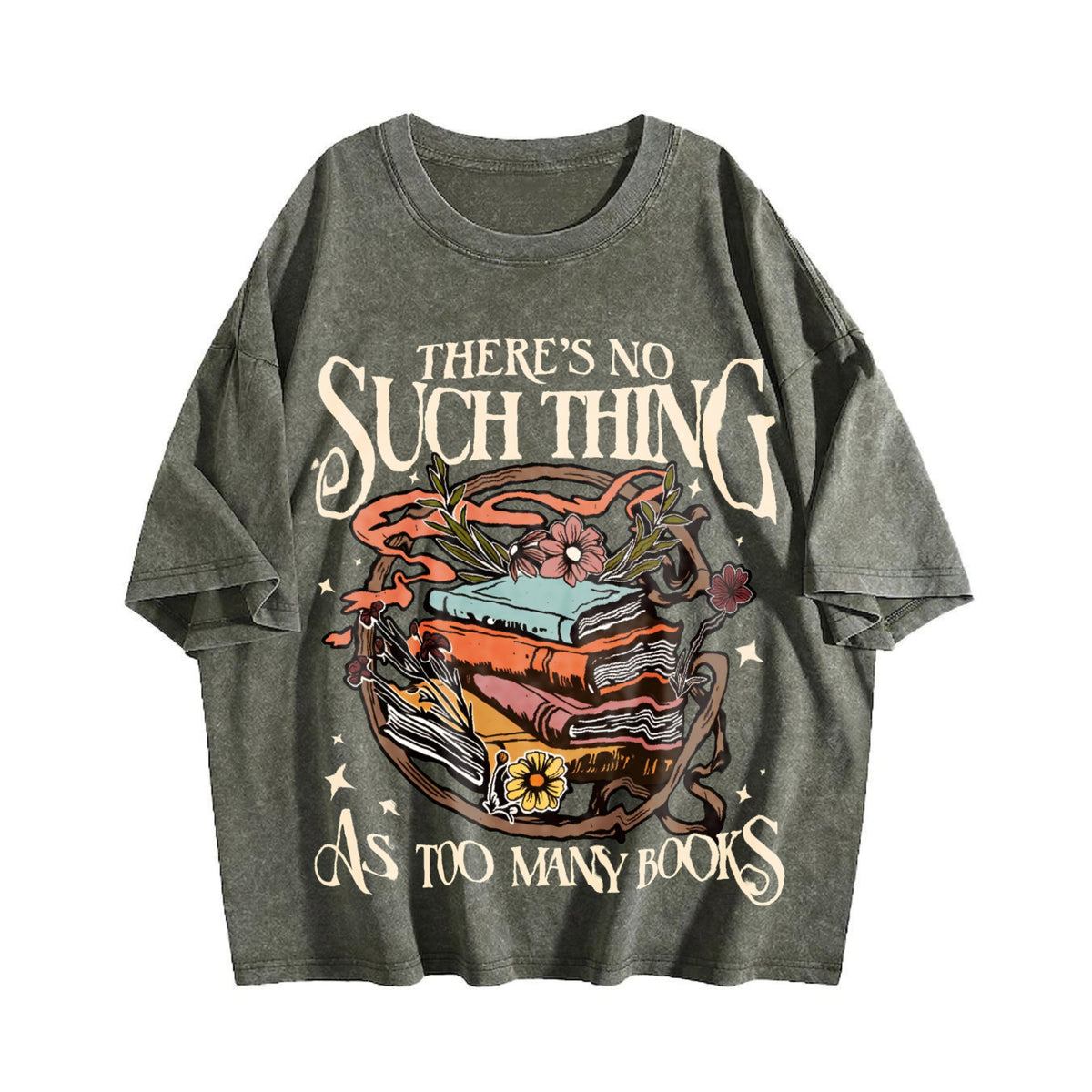 Book Letter Such Thing Vintage Washed T-Shirt product image 4