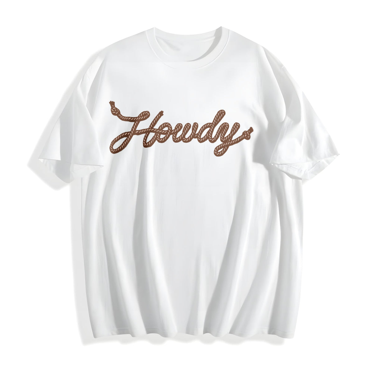 Howdy Rope Script Cotton T-Shirt product image 2