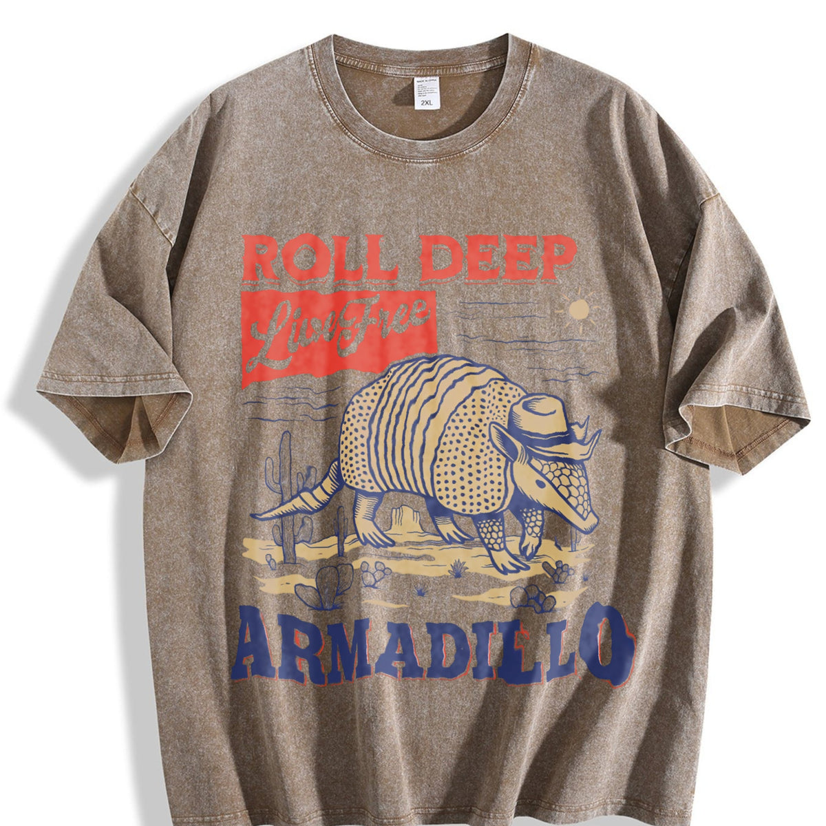 Armadillo Western Vintage Washed T-Shirt product image 3