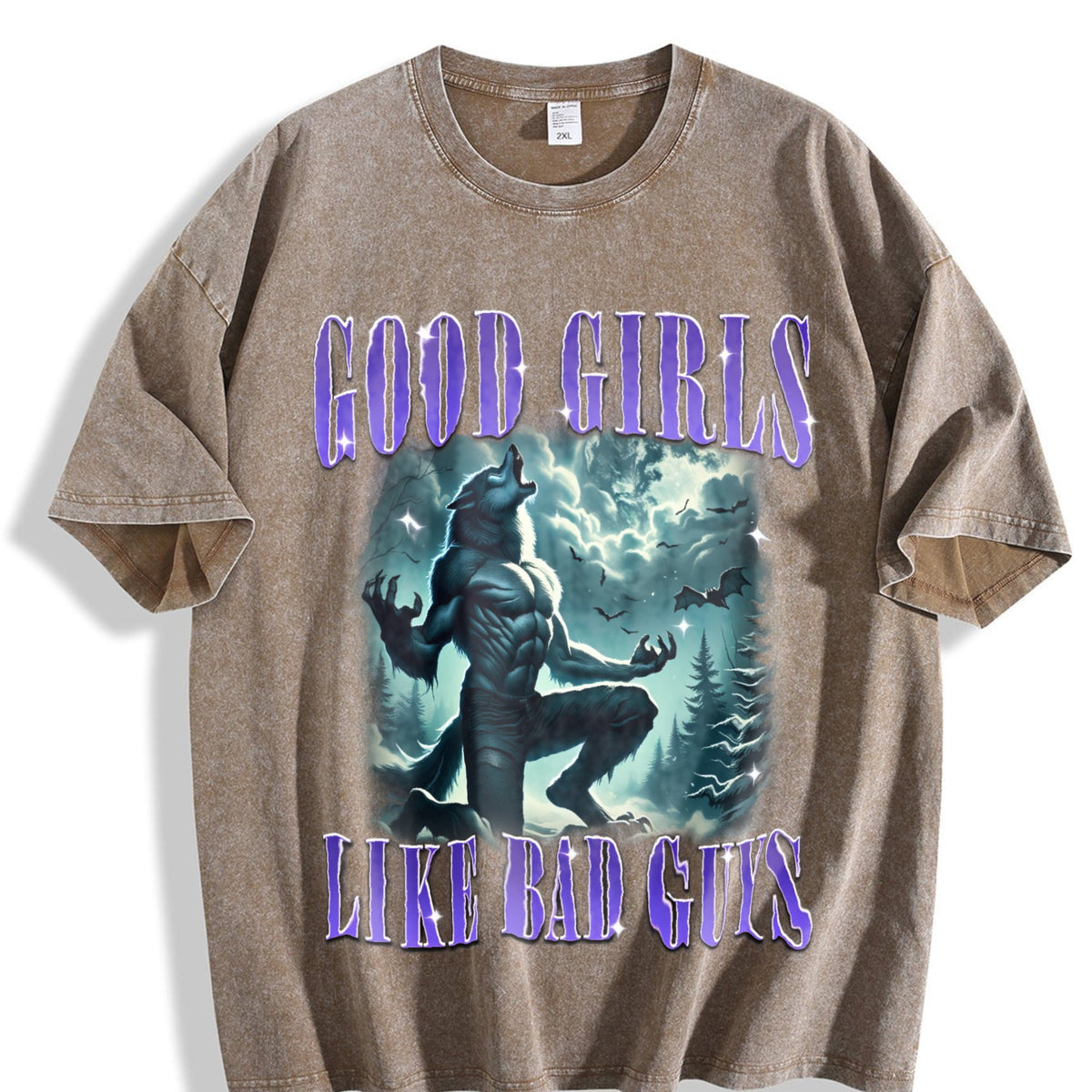 Good Girls Like Bad Guys 90s Vintage Washed T-Shirt product image 3