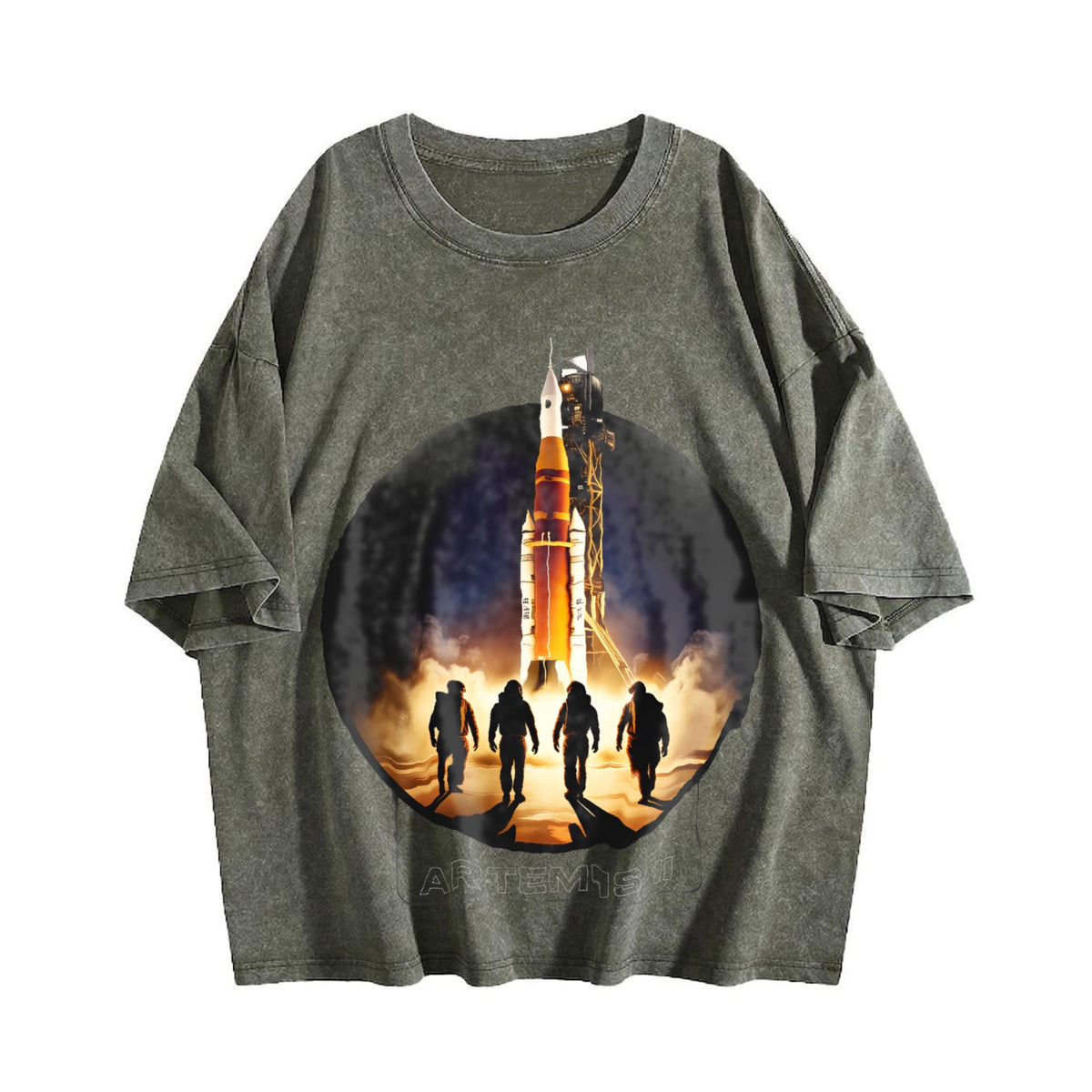 Nasa Artemis Ii Sls Rocket Launch Astronaut Silhouette product image 4