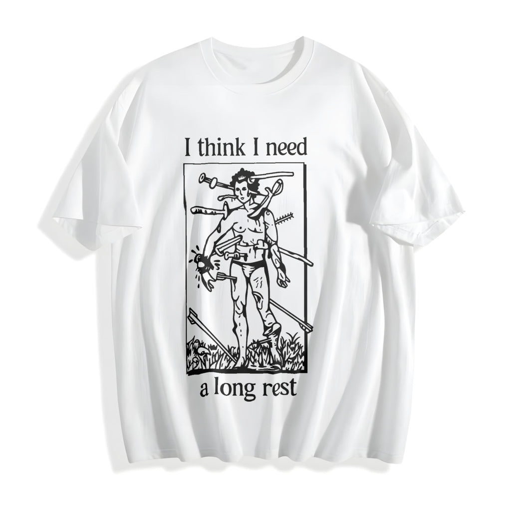 Funny I Need A Long Rest - DND Dungeons And Dragons Cotton product image 2