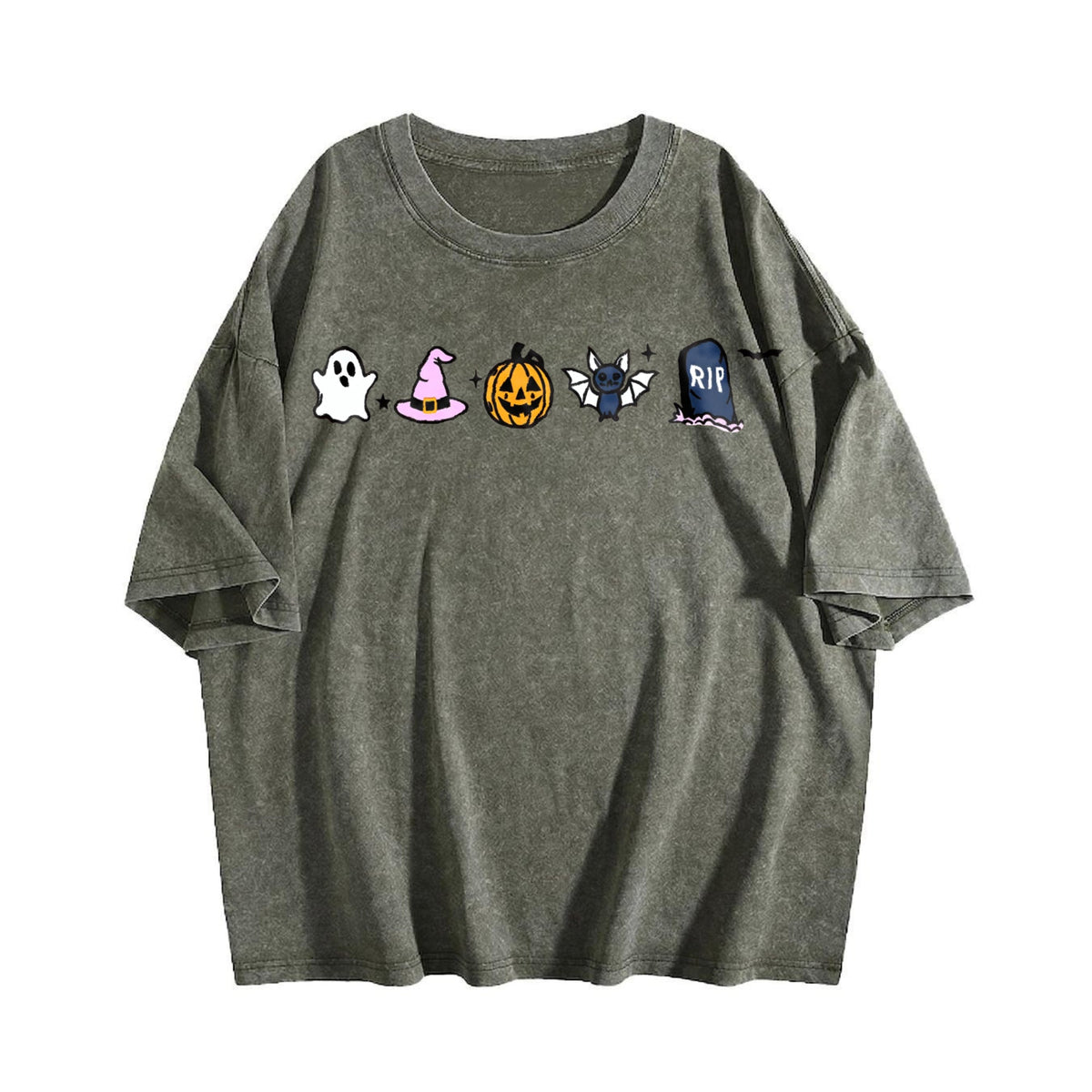 Halloween Icons Vintage Washed T-Shirt product image 4