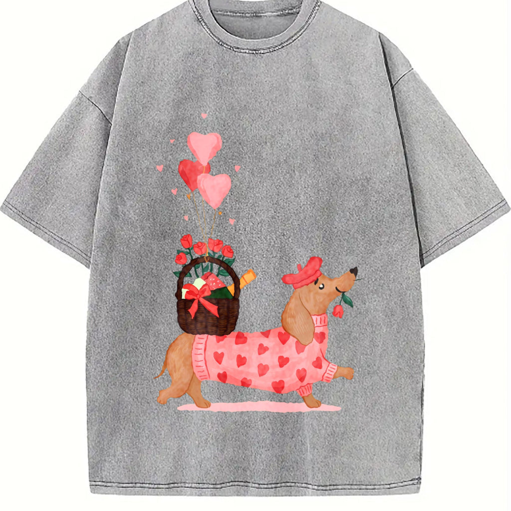 Valentine's Day Vintage Washed T-Shirt product image 5