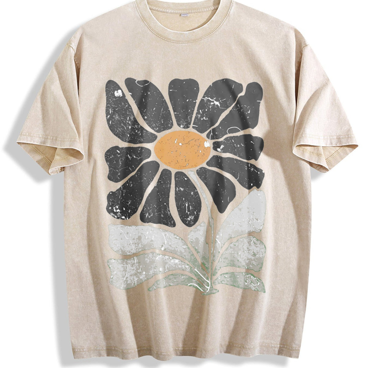 Bohemian Daisy Vintage Washed T-Shirt product image 1
