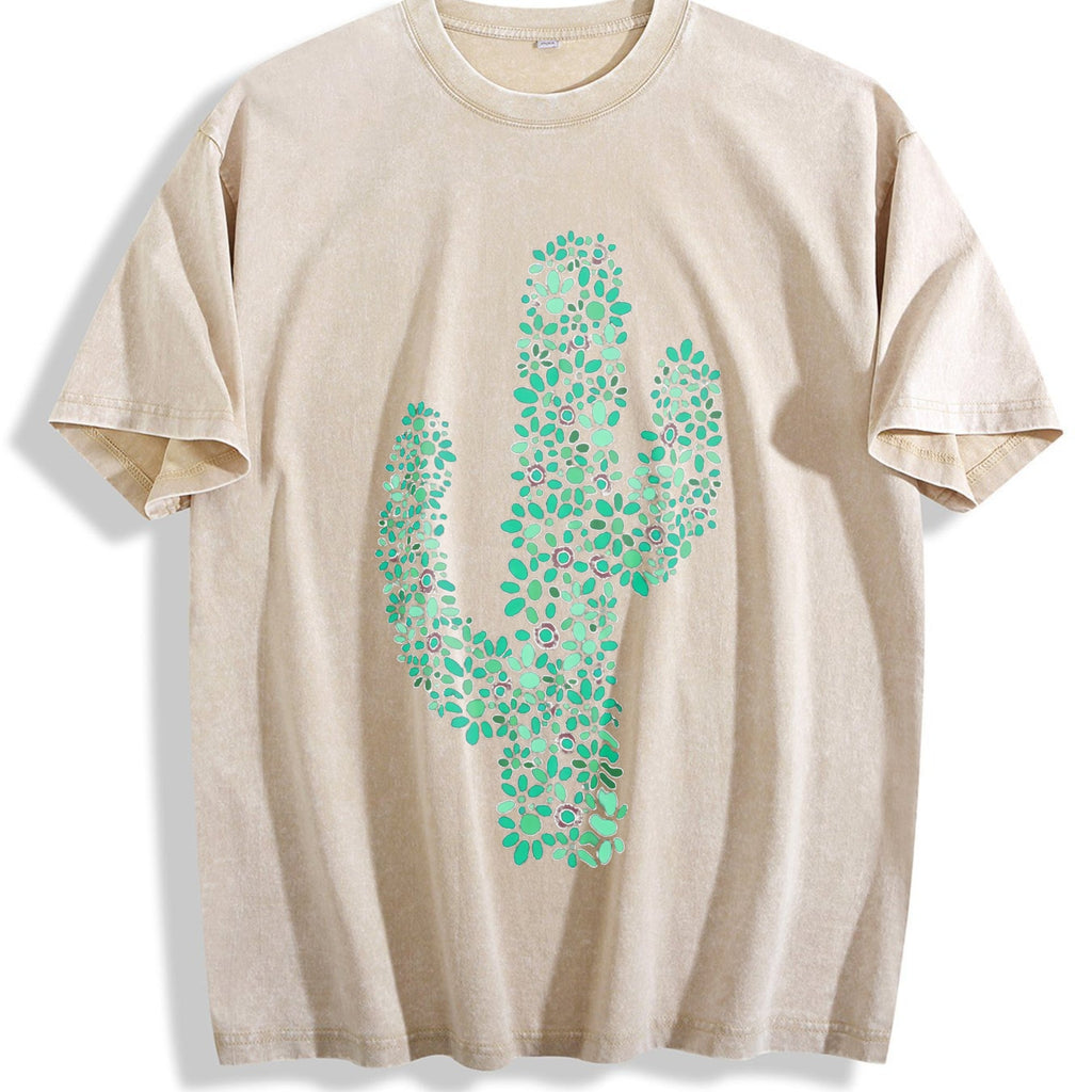 Turquoise Cactus Inspired Western Aesthetic Vintage Washed product image 1
