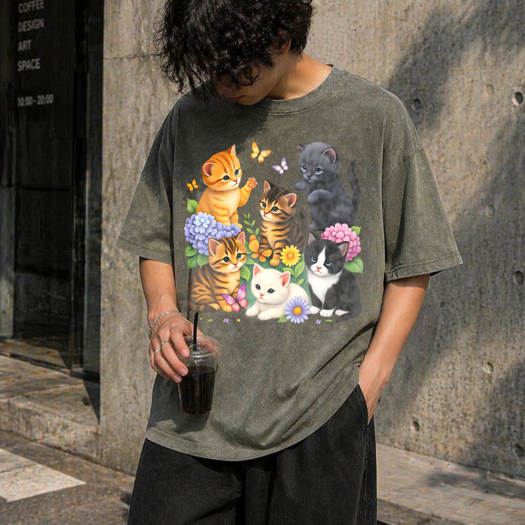 Kitten Vintage Washed T-Shirt product image 4