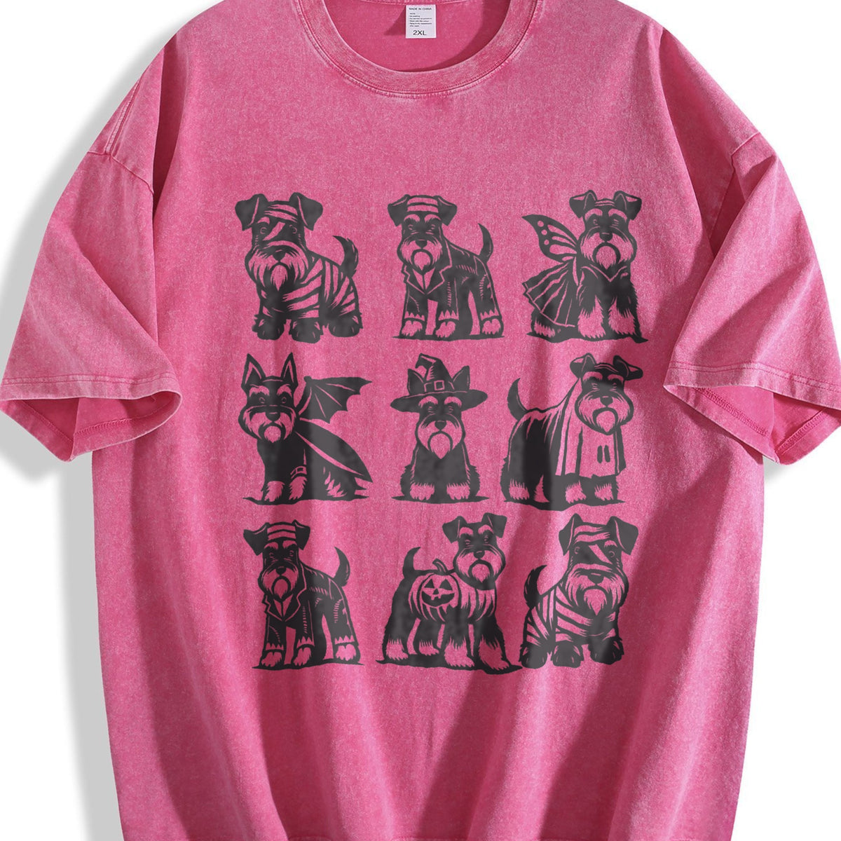 Miniature Schnauzer Vintage Washed T-Shirt product image 5