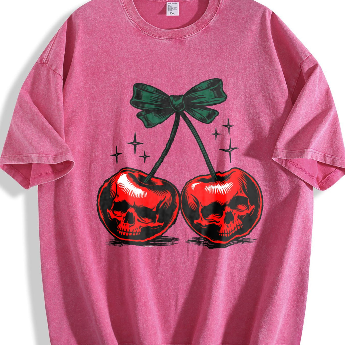 Duty - Dark Grey With Red Cherries - For Halloween Vintage product image 5