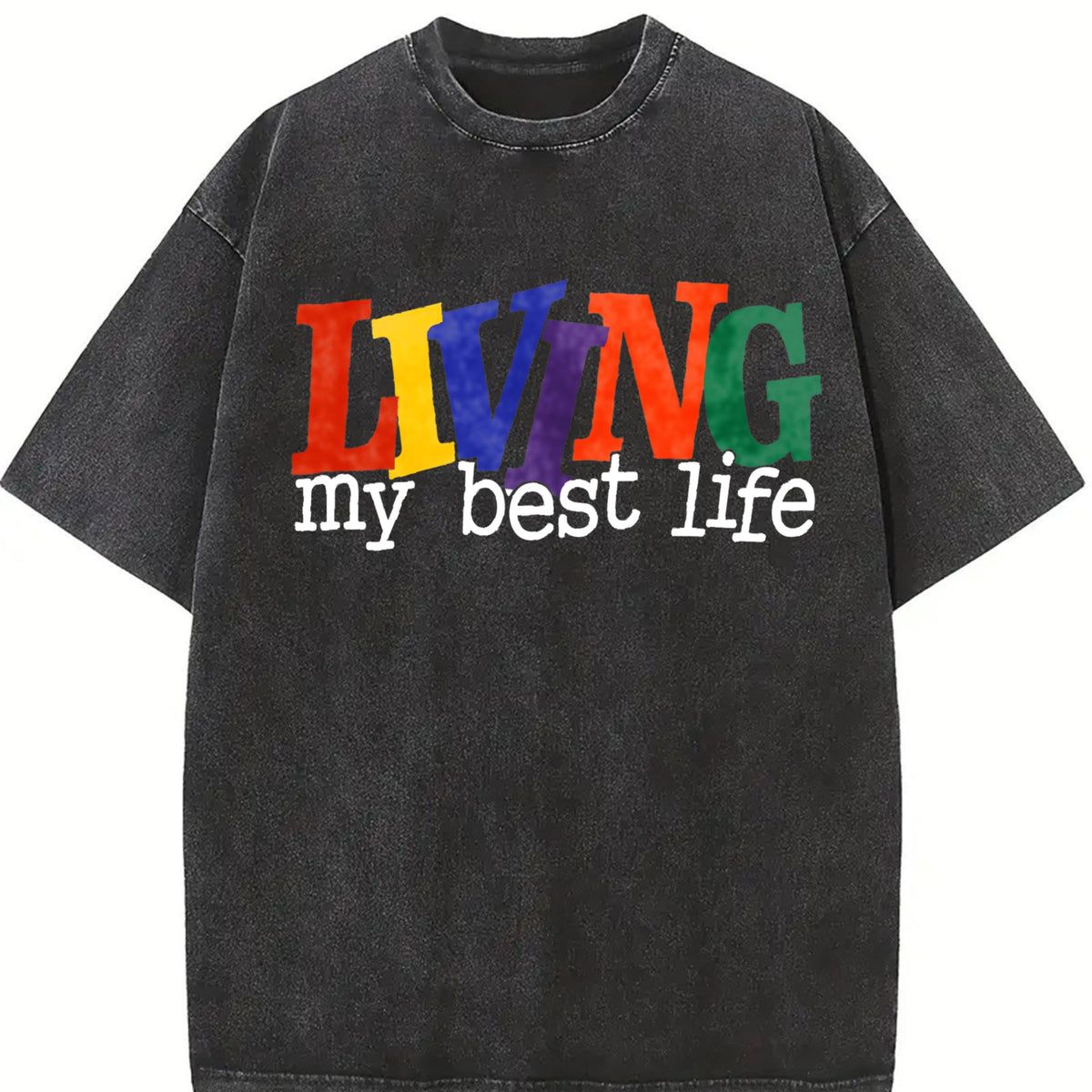 Living My Best Life Vintage Washed T-Shirt product image 2