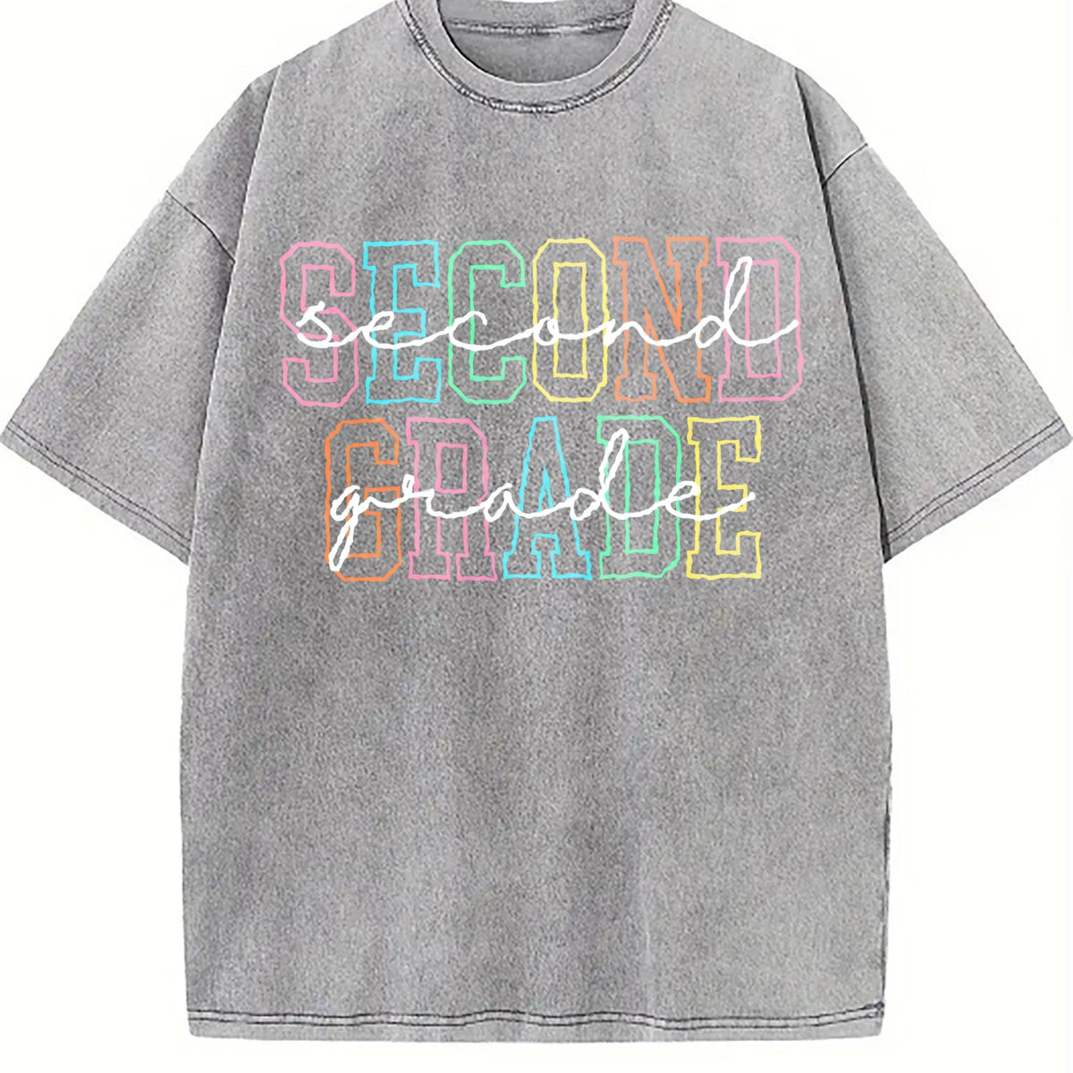 Second Grade Teacher Vintage Washed T-Shirt product image 4