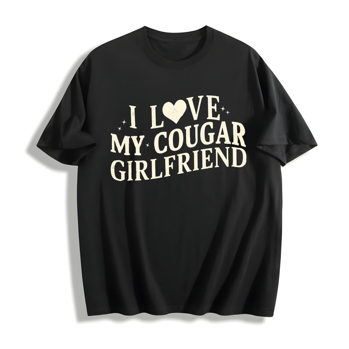 I Love My Cougar Cotton T-Shirt product image 1