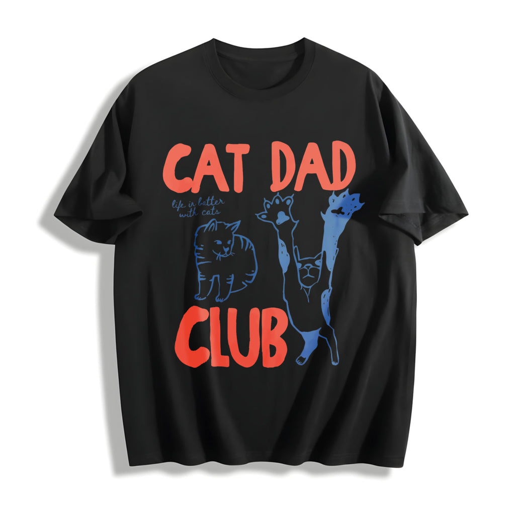 Cat Dad Cotton T-Shirt product image 1