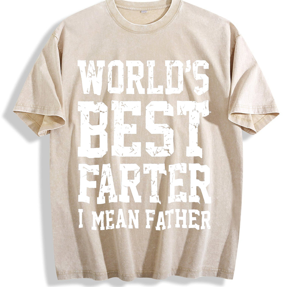 World Best Farter I Mean Father Vintage Washed T-Shirt product image 1