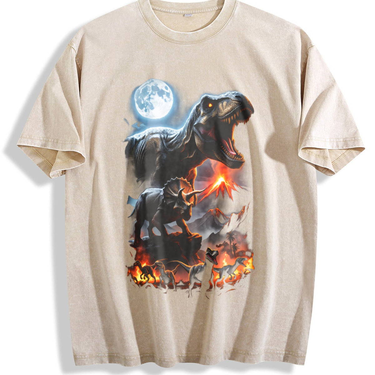 Dinosaur 90s Vintage Washed T-Shirt product image 1