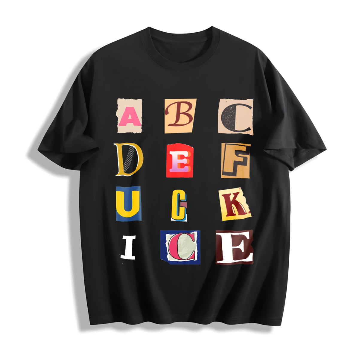 Anti Ice F Ck Magazine Letters Cotton T-Shirt product image 1