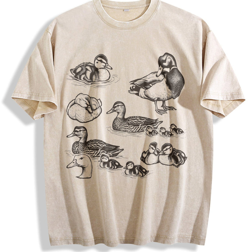 Duck 90s Tattoo Vintage Washed T-Shirt product image 1