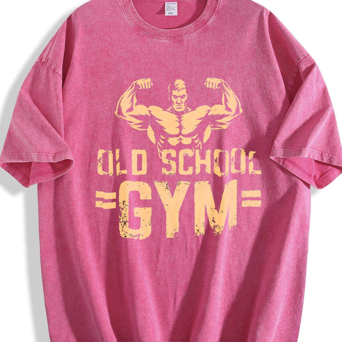 Old School Gym Muscle Hunk Biceps Display Vintage Washed product image 7