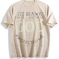 God Protected Me Vintage Washed T-Shirt product image 1