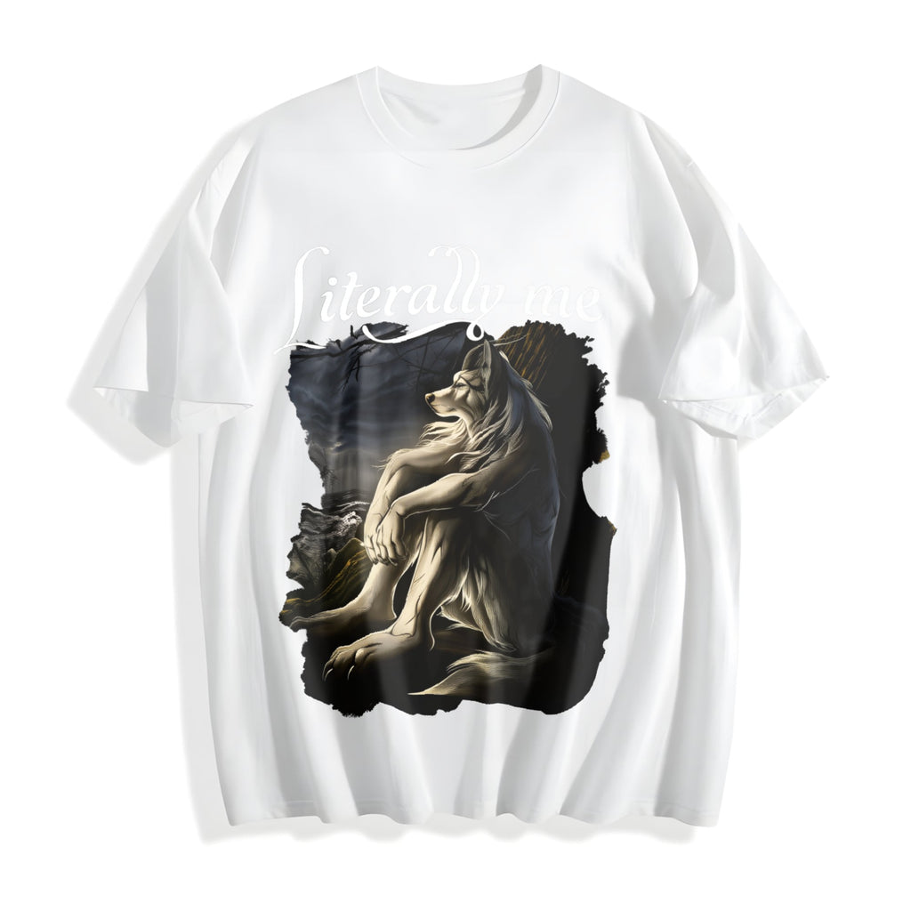 Literally Me Wolf Cotton T-Shirt product image 2