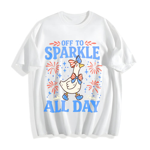4th Of July Goose Cotton T-Shirt product image 2