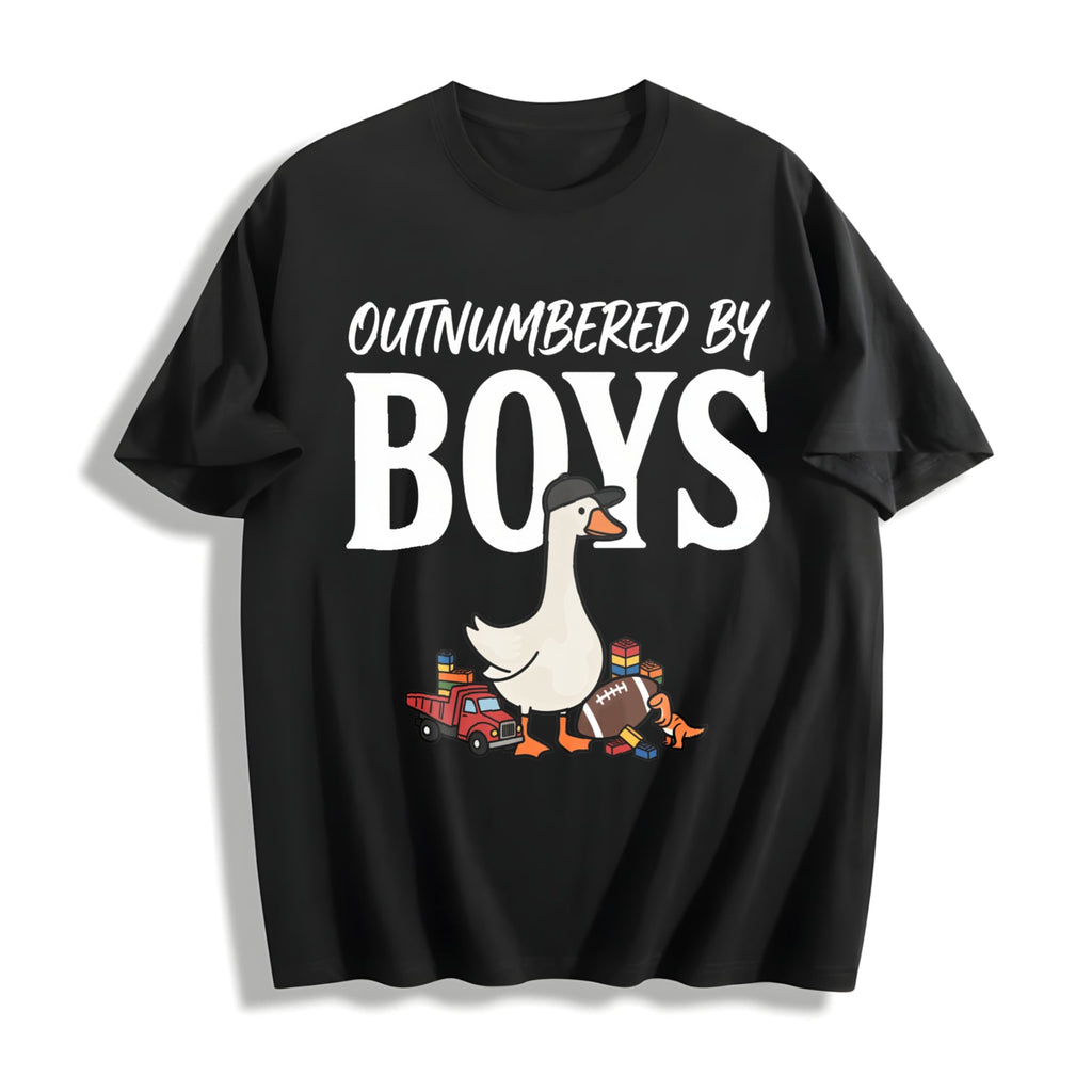 Silly Goose Boy Mom Cotton T-Shirt product image 1