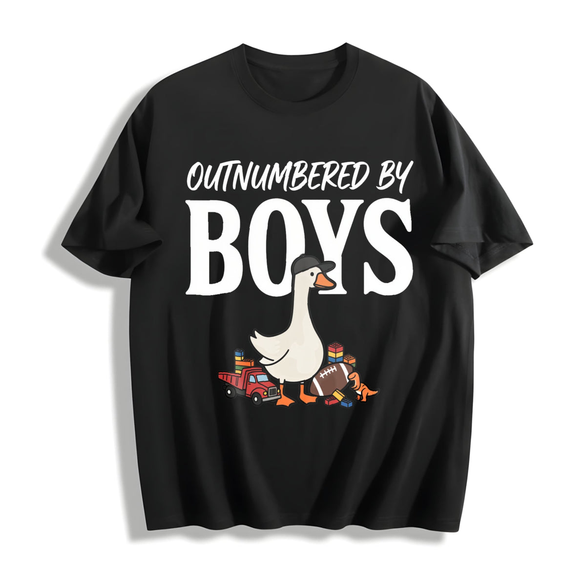 Silly Goose Boy Mom Cotton T-Shirt product image 1