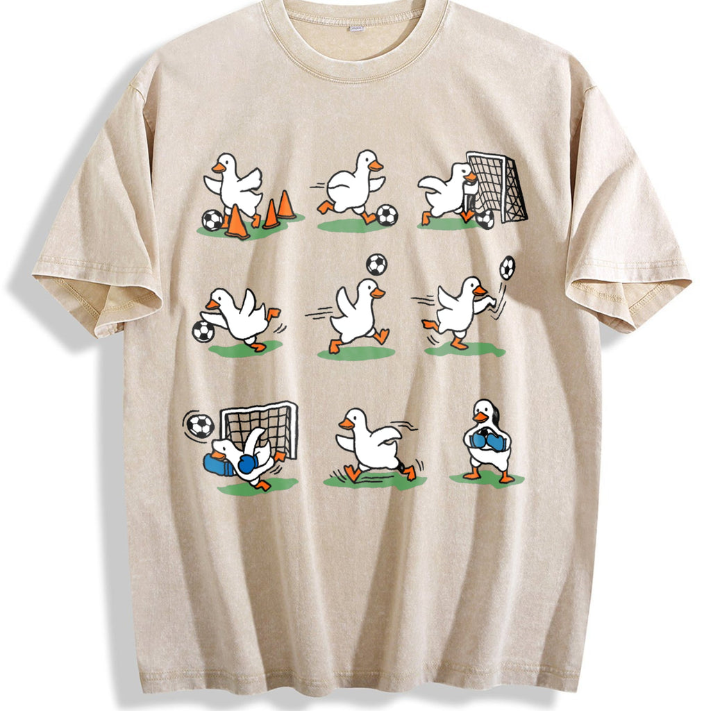 Funny Goose Soccer Vintage Washed T-Shirt product image 1