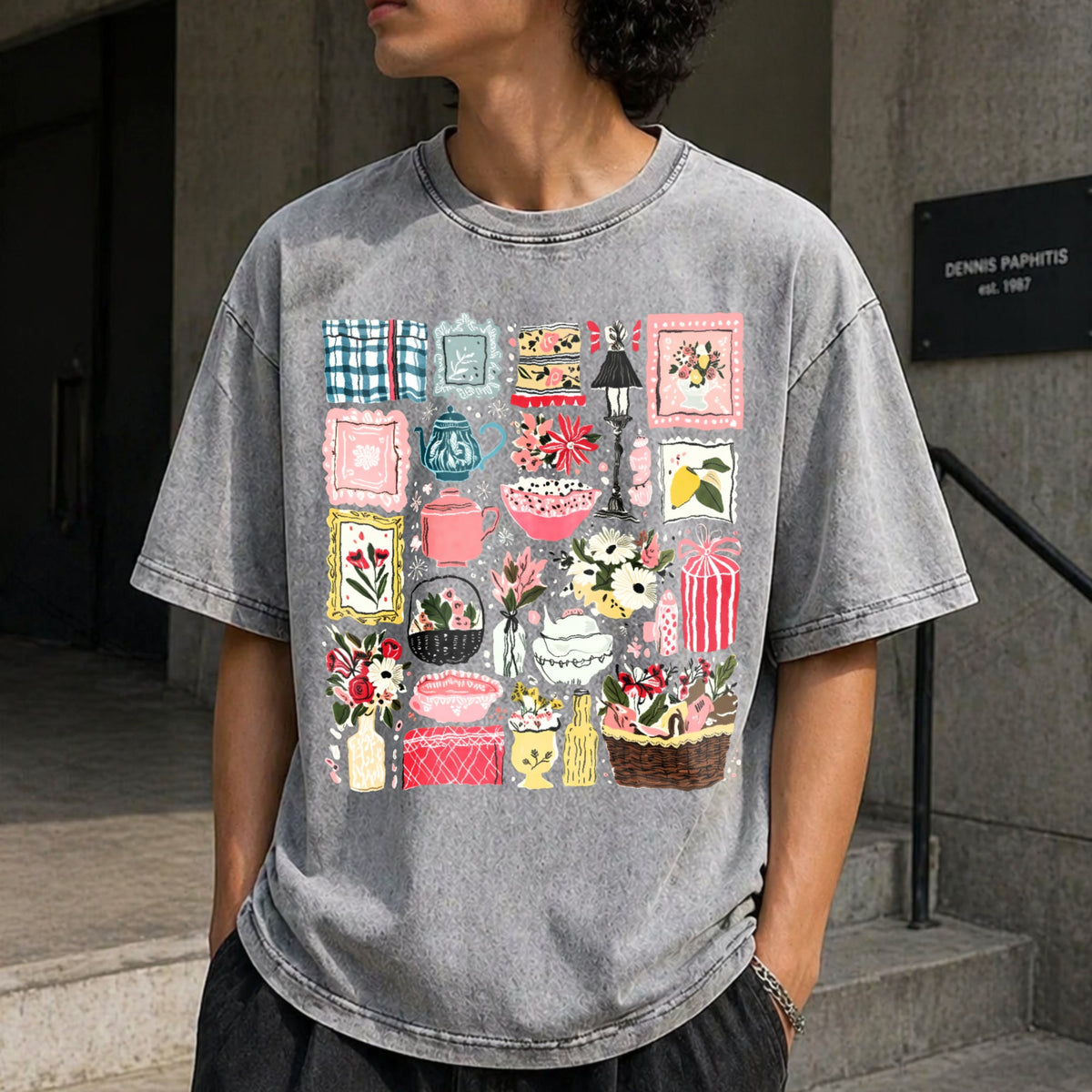 Born To Thrift Cottagecore Vintage Washed T-Shirt product image 5