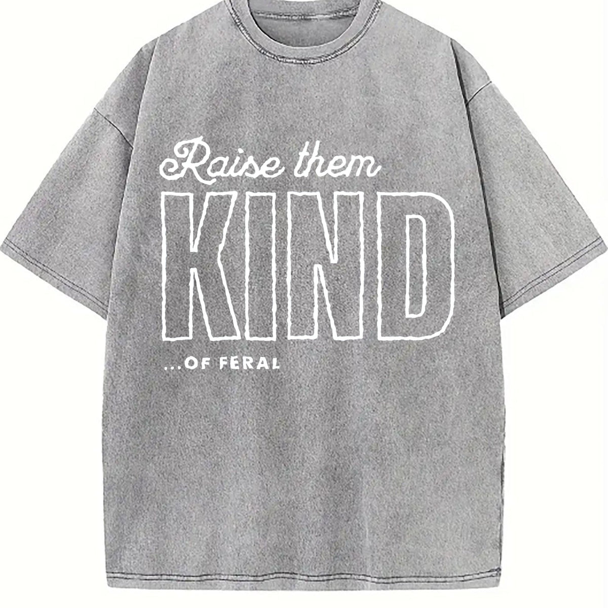 Raise Them Feral Vintage Washed T-Shirt product image 4