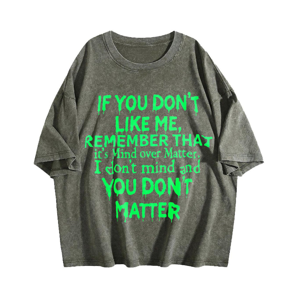 Mind Over Matter - Bold Statement With Text Vintage Washed product image 4