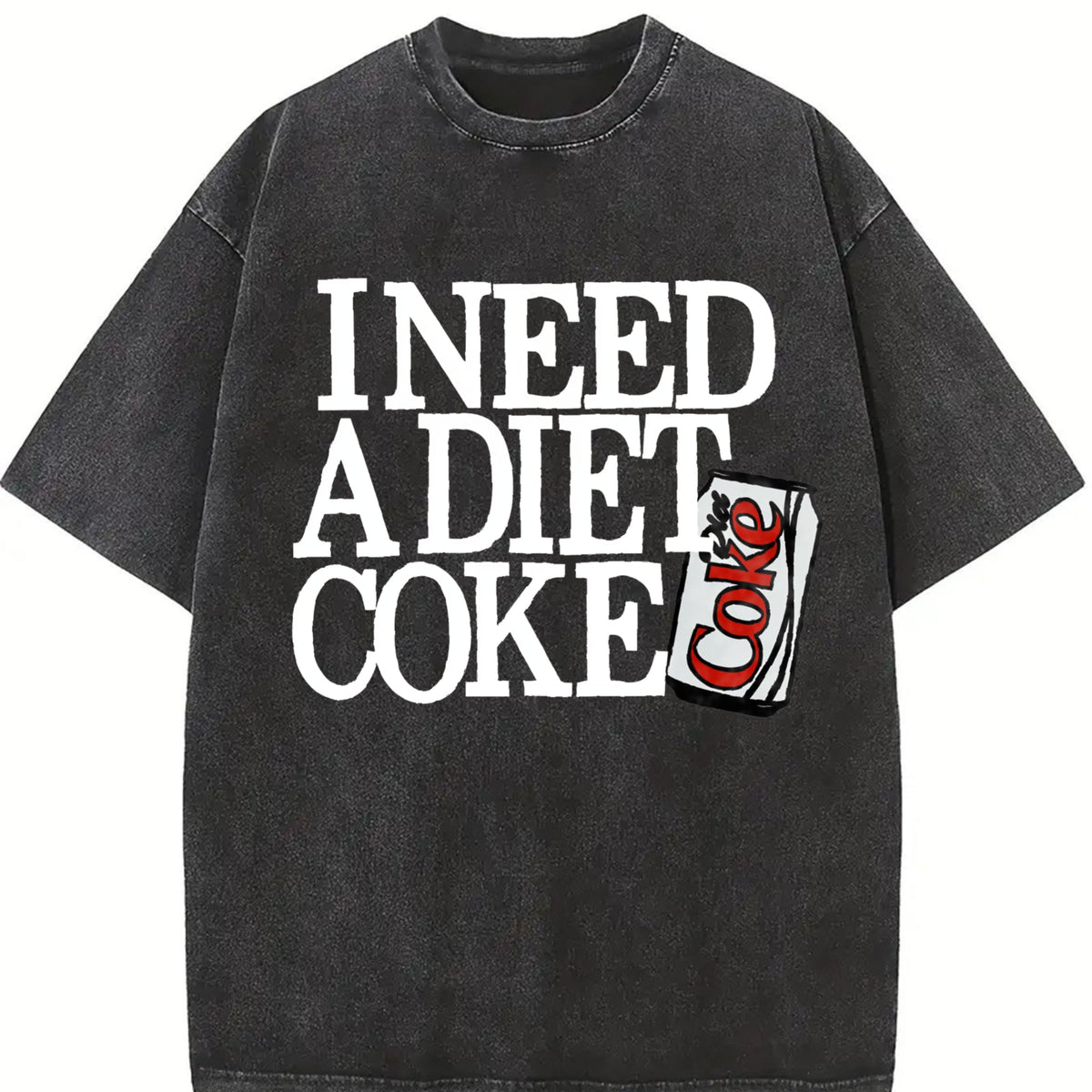 The Words 'i Need A Diet Choke' Vintage Washed T-Shirt product image 2